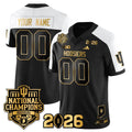 Custom Indiana Hoosiers Vapor Limited Football Gold Jersey - 2025 National Champions
