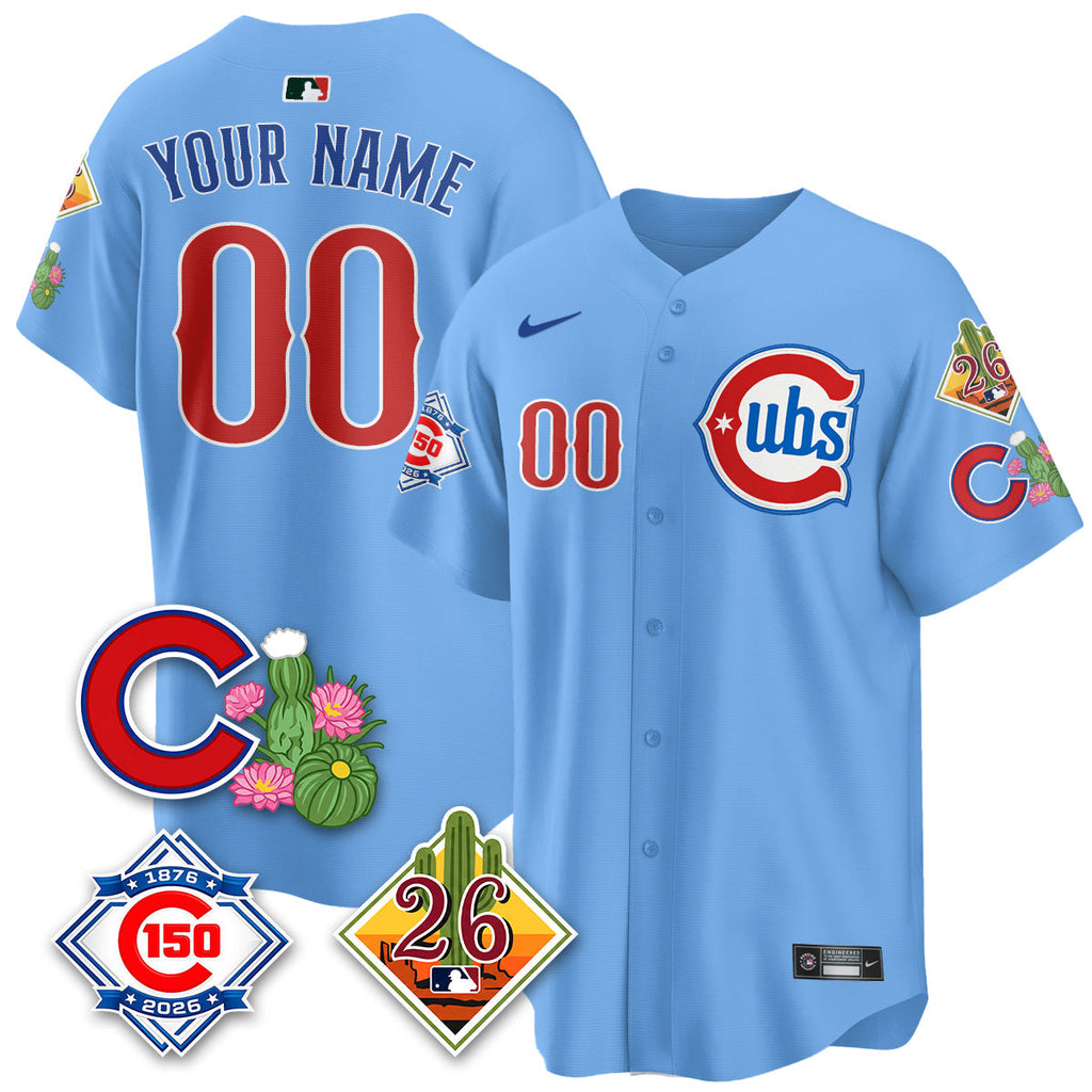 Chicago Cubs 2026 Spring Training Vapor Limited Jersey - 150th Anniversary Patch - All Stitched