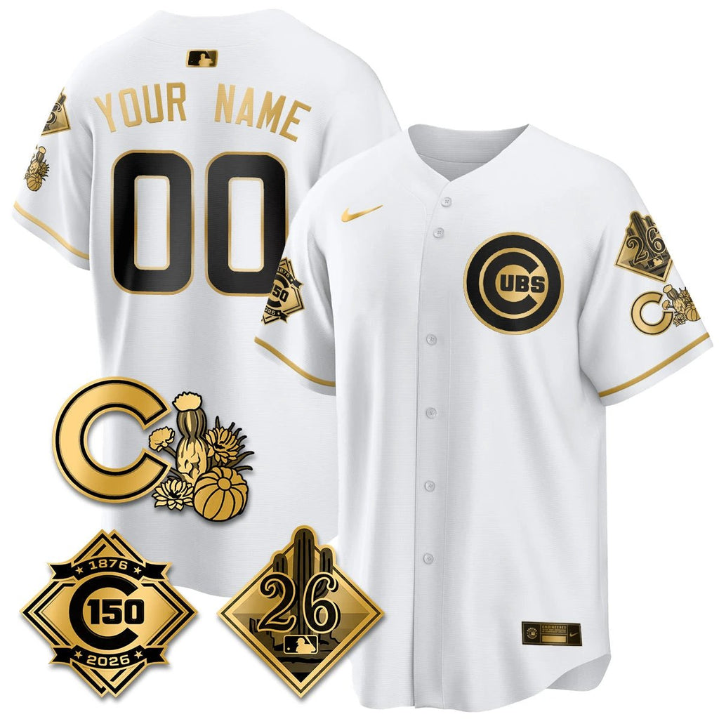 Chicago Cubs 2026 Spring Training Vapor Limited Jersey - 150th Anniversary Patch - All Stitched