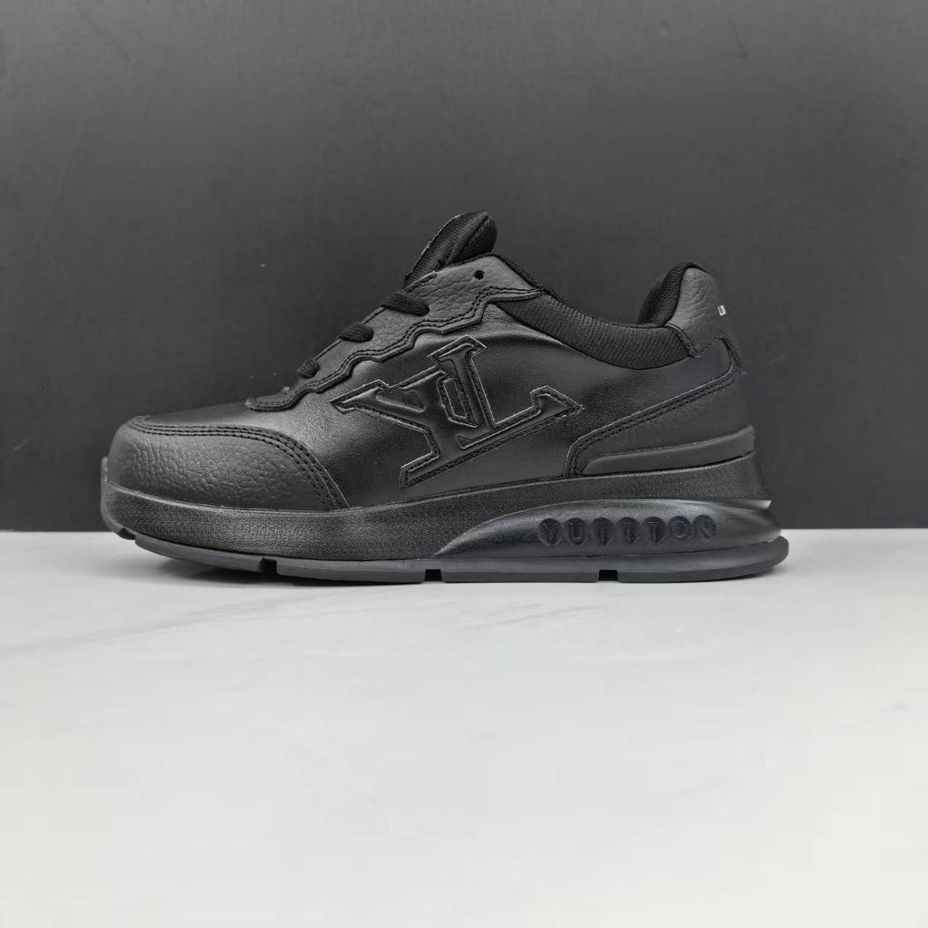 Luxury Lou Paris Classic Trainers Black Shoes Sneakers