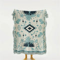 Azura Boho Geometric Knit Blanket