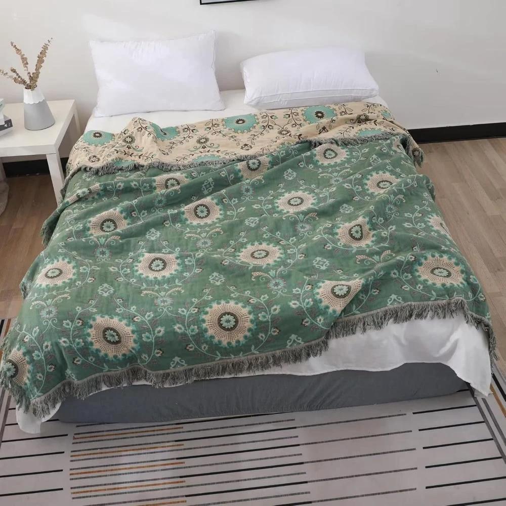 Retro Mandala Reversible Blanket