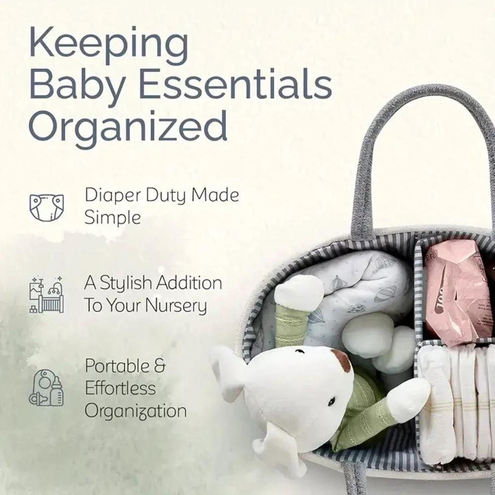 Cotton Rope Baby Caddy Organizer
