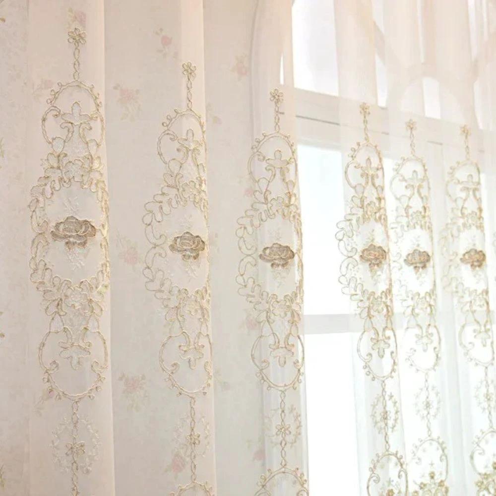 Elyvia Embroidered Classic Sheer Lace Curtain
