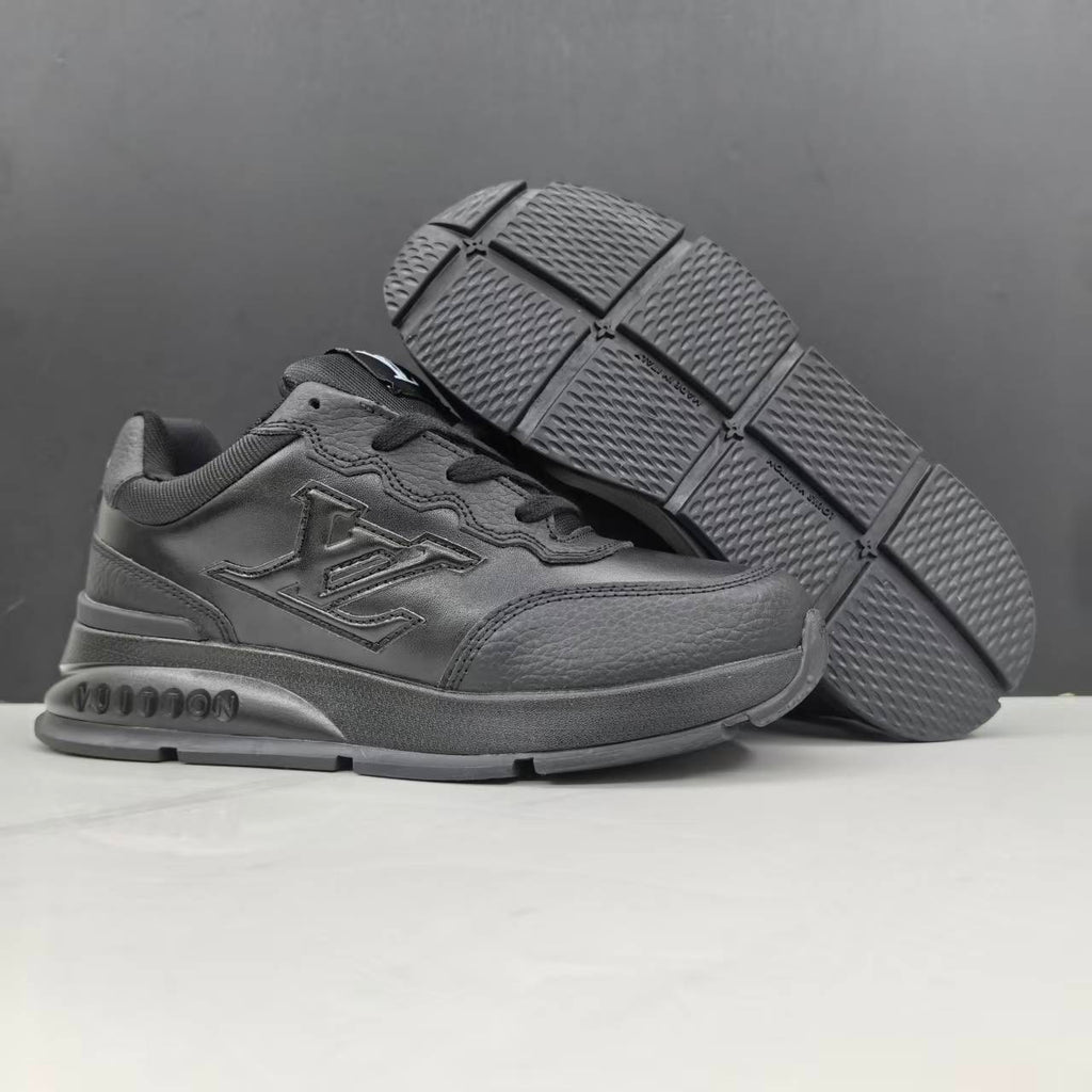 Luxury Lou Paris Classic Trainers Black Shoes Sneakers