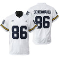 #86 Luke Schoonmaker Michigan College Men’s Michigan Wolverines Football Jersey Stitched White