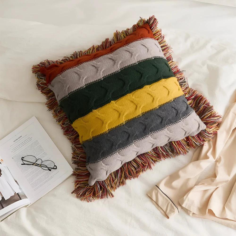 Colorful Radiance Knit Cushion
