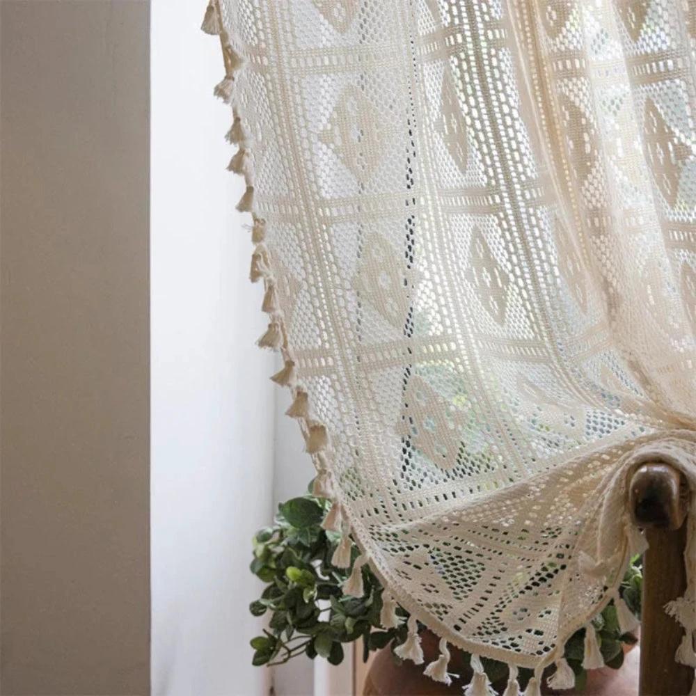 Rhombus Plaid Diamond Pattern Curtain