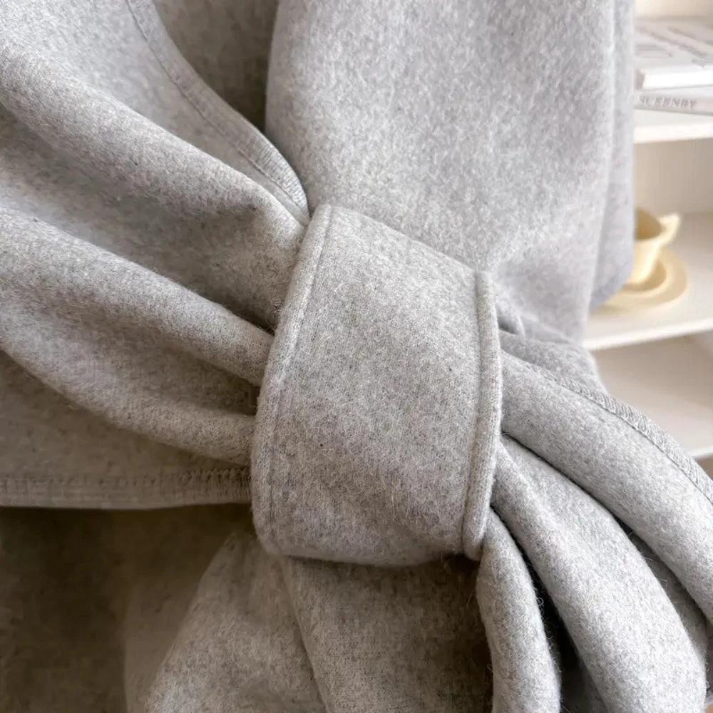 Luxurious Poncho Windproof Shawl Coat
