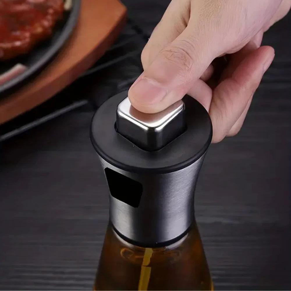 Stainless Crystal Oil Spray Bottle