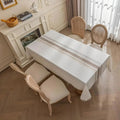 Elegance Leaves Embroidered Tablecloth