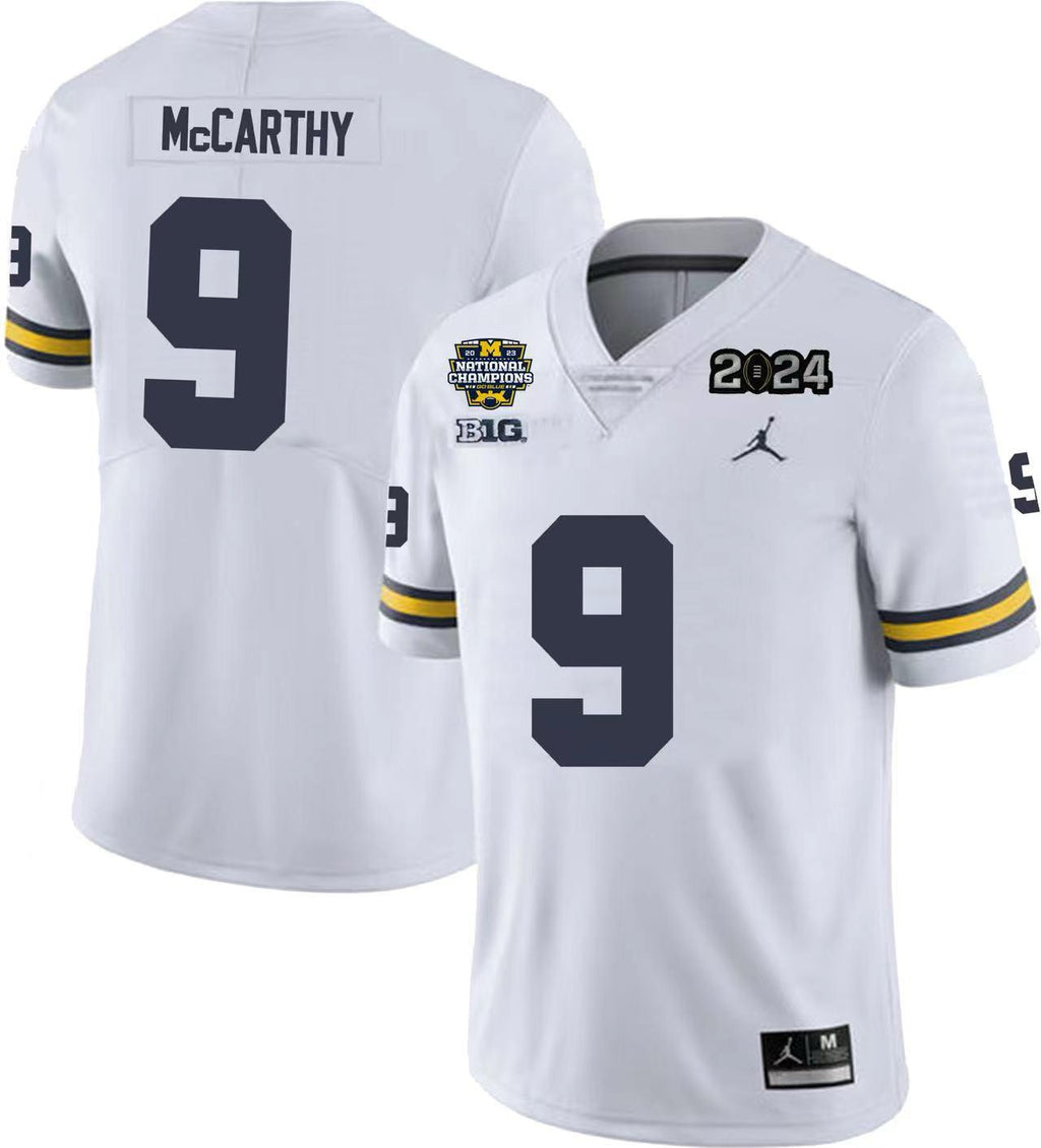 #9 J.J. McCarthy Michigan Wolverines Football Jersey Stitched