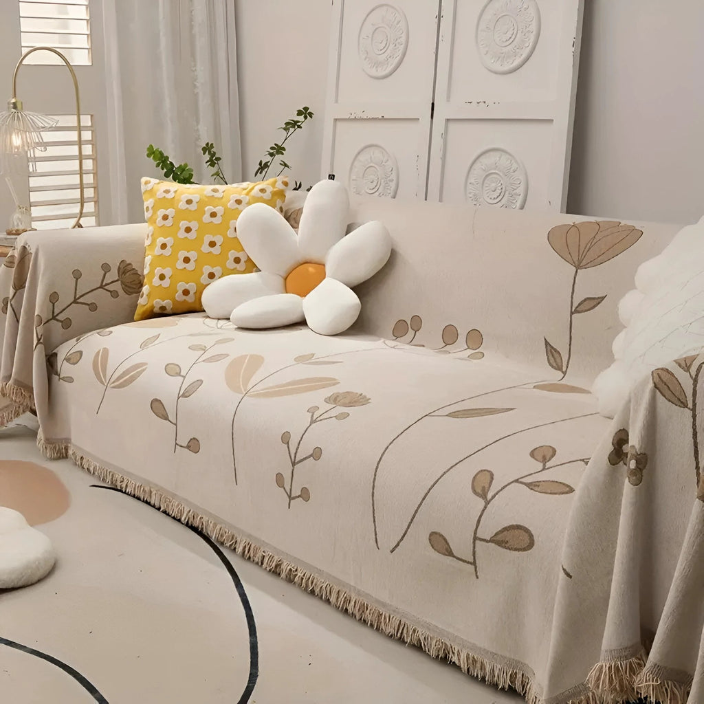 Modern Bloom Reversible Sofa Cover
