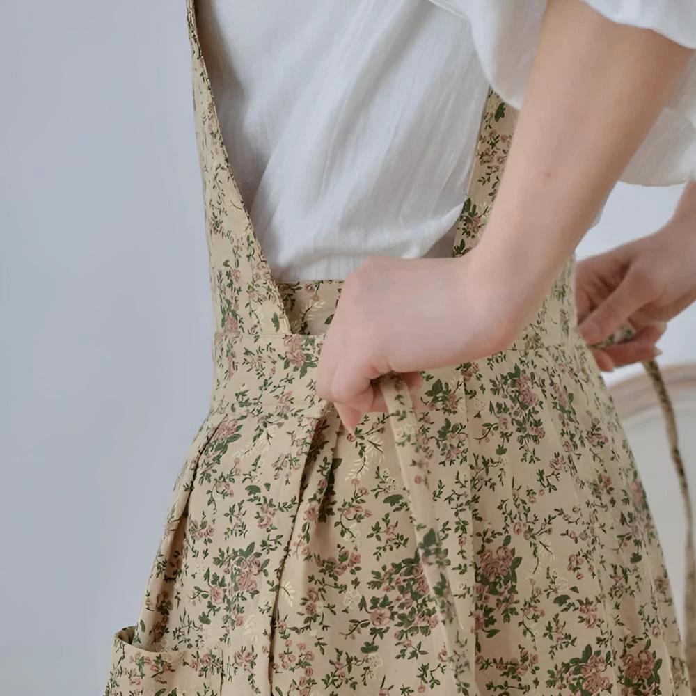 Classic Cotton Floral Apron