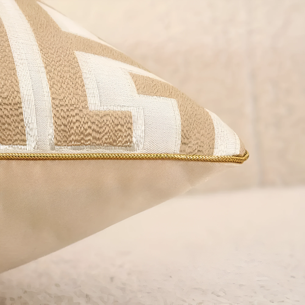 Geometric Jacquard Luxury Cushion Cover