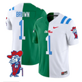 A.J. Brown Jersey #1 Ole Miss Rebels Split Vapor Limited All Stitched