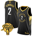 Andrew Nembhard Jersey #2 Indiana Pacers 2025 Finals Swingman Stitched Black Gold