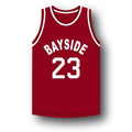 AC Slater Jersey #23 Bayside Saved By The Bell Basketball Maroon