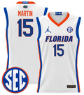 Alijah Martin Jersey #15 Florida Gators 2024 Lightweight Basketball White