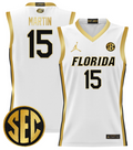 Alijah Martin Jersey #15 Florida Gators 2024 Lightweight Basketball White