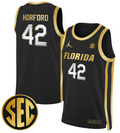 Al Horford Jersey #42 Florida Gators Swingman Basketball Stitched Black Gold