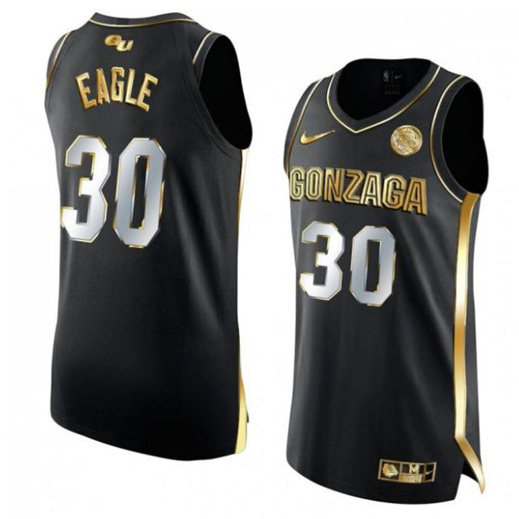 Abe Eagle Jersey Gonzaga Bulldogs College Basketball Black #301