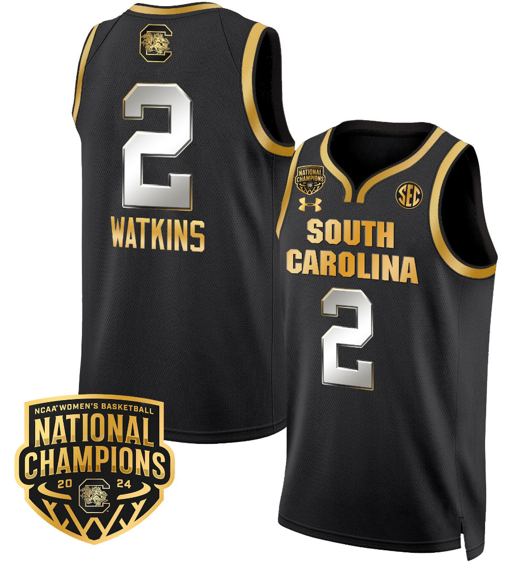 Ashlyn Watkins Jersey #2 South Carolina Gamecocks Basketball 2024 National Champions All Stitched
