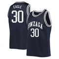 Abe Eagle Jersey Gonzaga Bulldogs College Basketball Navy #301