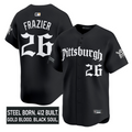 Adam Frazier Jersey #26 Pittsburgh Pirates Gothic Steel City Stitched