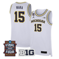 Aday Mara Jersey #15 Michigan Wolverines 2026 Final Four Stitched White