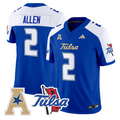 Ajay Allen Jersey #2 Tulsa Golden Hurricane 2025 Vapor Limited Stitched