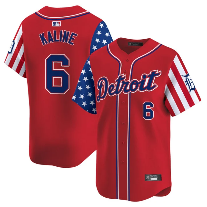 Al Kaline Jersey #6 Detroit Tigers 2025 Memorial Day Vapor Premier Limited Stitched