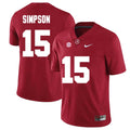 Alabama Crimson Tide #15 Ty Simpson Football Jersey Stitched