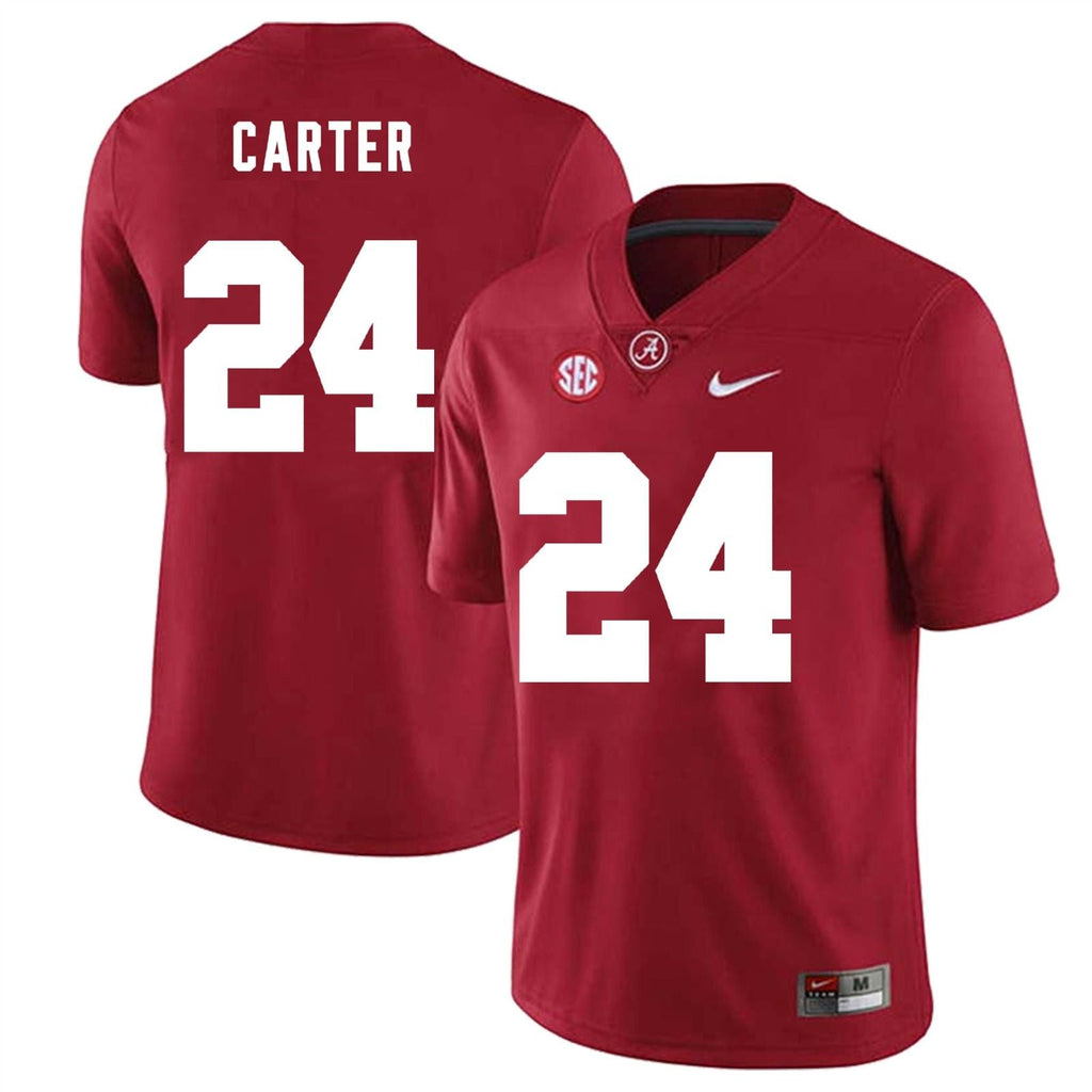 Alabama Crimson Tide #24 Noah Carter Football Jersey Stitched