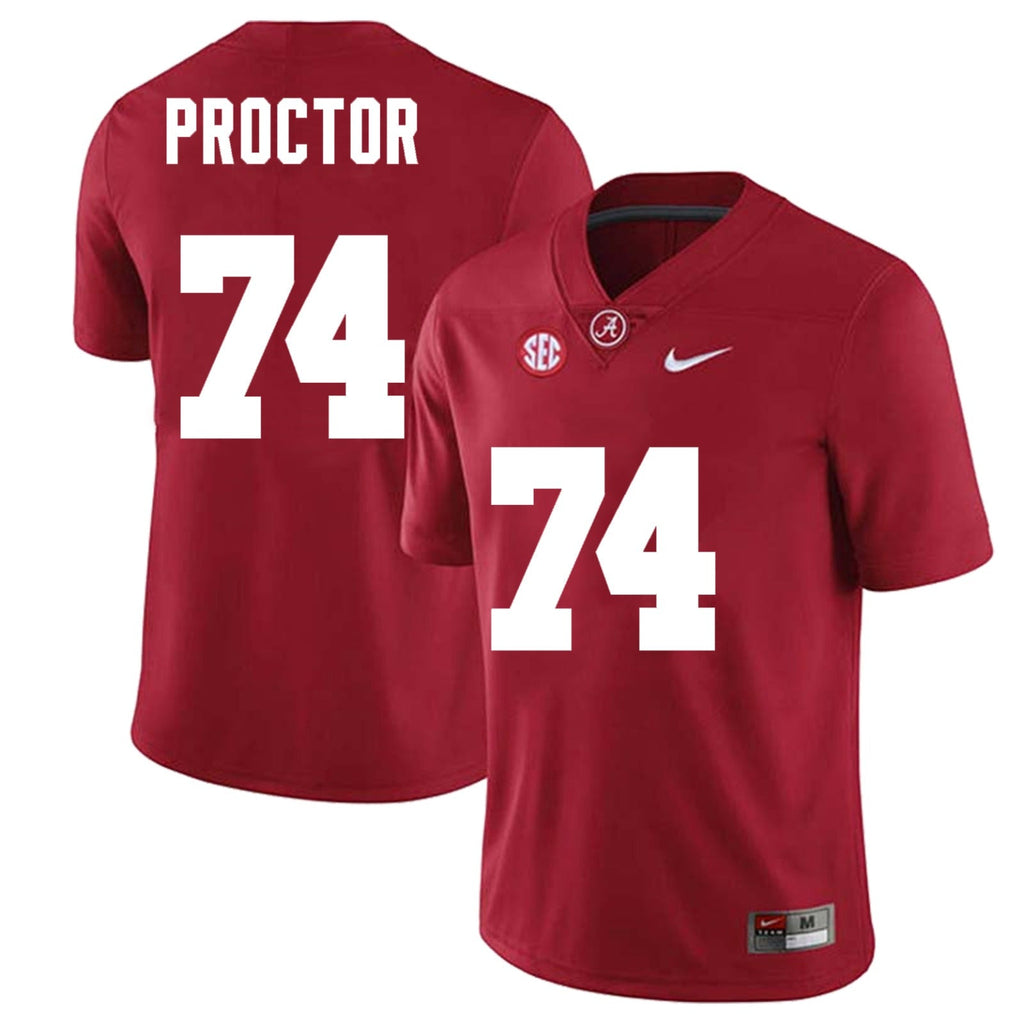 Alabama Crimson Tide #74 Kadyn Proctor Football Jersey Stitched