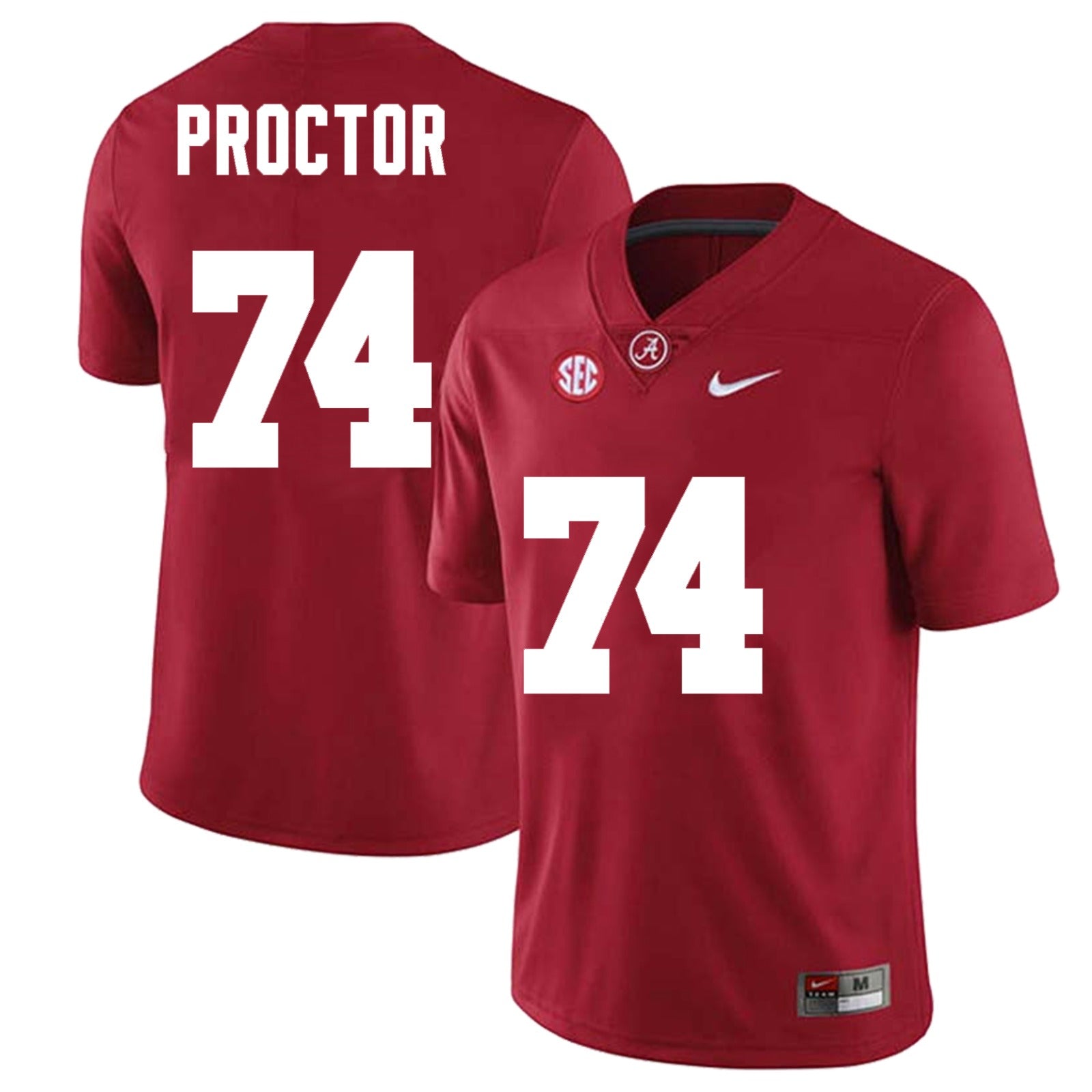 Alabama Crimson Tide #74 Kadyn Proctor Football Jersey Stitched