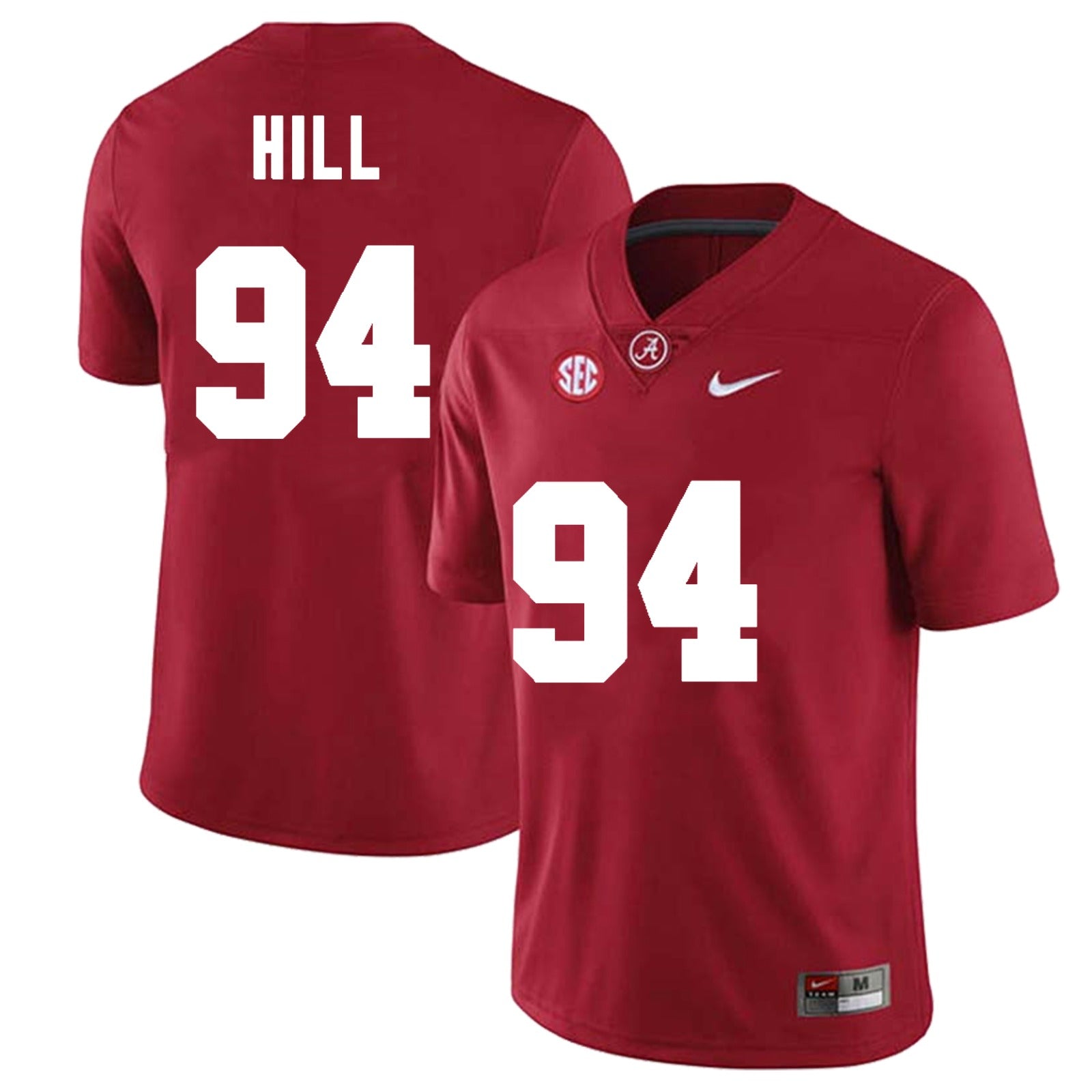 Alabama Crimson Tide #94 Edric Hill Football Jersey Stitched