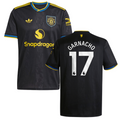 Alejandro Garnacho 17 Manchester United 2025-26 Third Match Jersey – Black