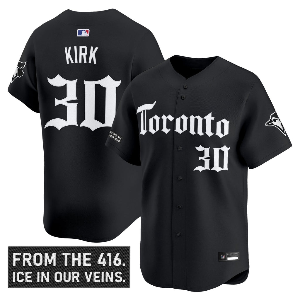 Alejandro Kirk Jersey #30 Toronto Blue Jays Gothic North Edition