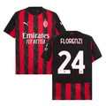 Alessandro Florenzi 24 AC Milan 2025-26 Home Match Jersey – Black Red