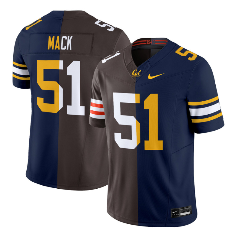 Alex Mack Jersey #5 California Golden Bears Split Vapor Limited Football