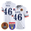 Alex Tecza Jersey #46 Navy Midshipmen 250th 2026 Liberty Bowl Stitched White
