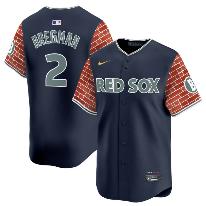 Alex Bregman Jersey #2 Boston Red Sox 2025 Fenway Red Brick Style Vapor Premier Stitched