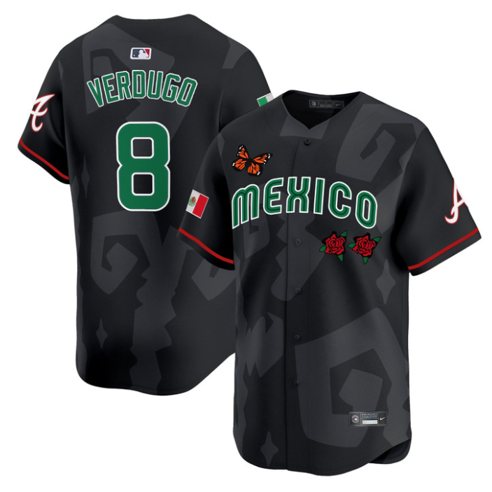 Alex Verdugo Jersey #8 Mexican Heritage 2025 Sentrock Vapor Limited Stitched