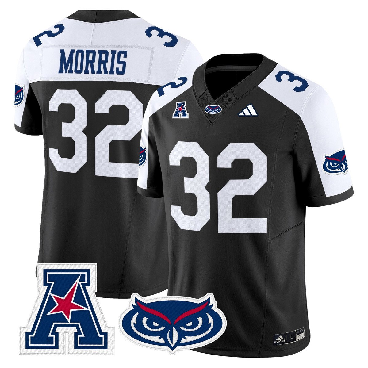 Alfred Morris Jersey #32 Florida Atlantic Owls 2025 All Stitched
