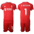 Alisson Becker Jersey #1 Liverpool Red Home 2025-26 Soccer Suit