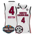 Aliyah Boston Jersey #4 South Carolina 2026 Final Four Stitched White