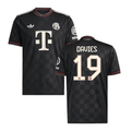 Alphonso Davies #19 Bayern Munich 2025-26 Third Men Jersey – Black