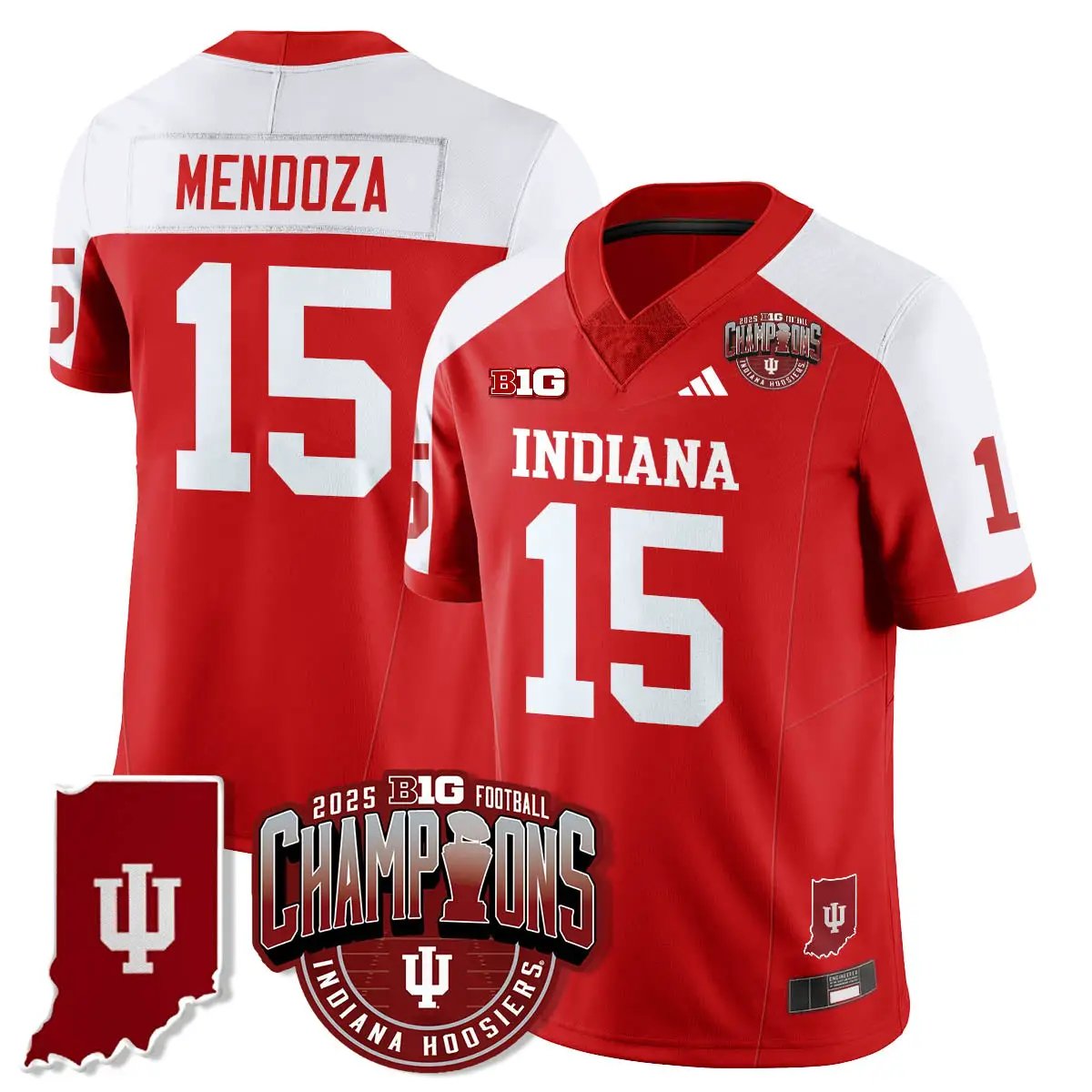 Men Indiana Hoosiers Vapor Limited Football Jersey - Big 10 Champions
