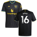 Amad Diallo 16 Manchester United 2025-26 Third Match Jersey – Black